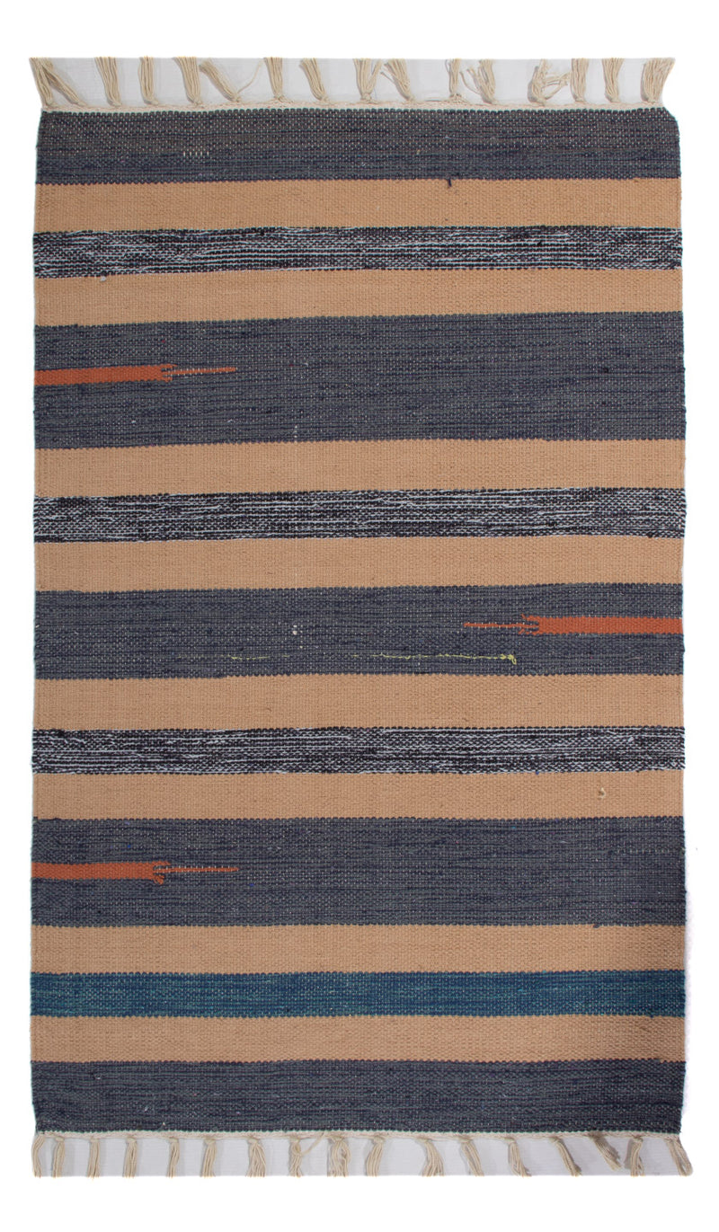 キリム モダン 絨毯 90x60cm