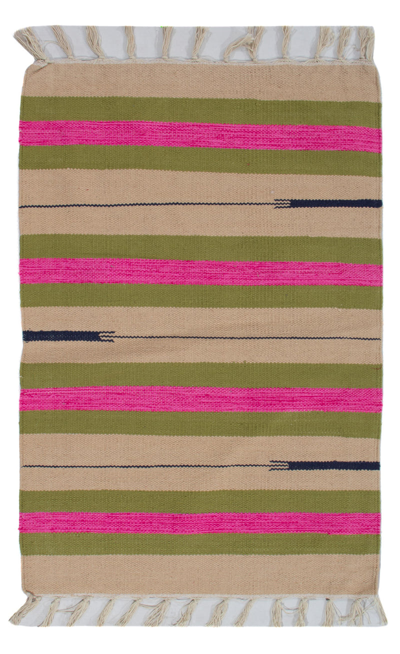 キリム モダン 絨毯 90x60cm