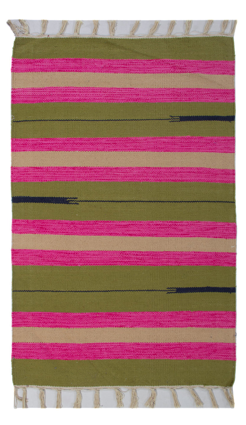 キリム モダン 絨毯 90x60cm