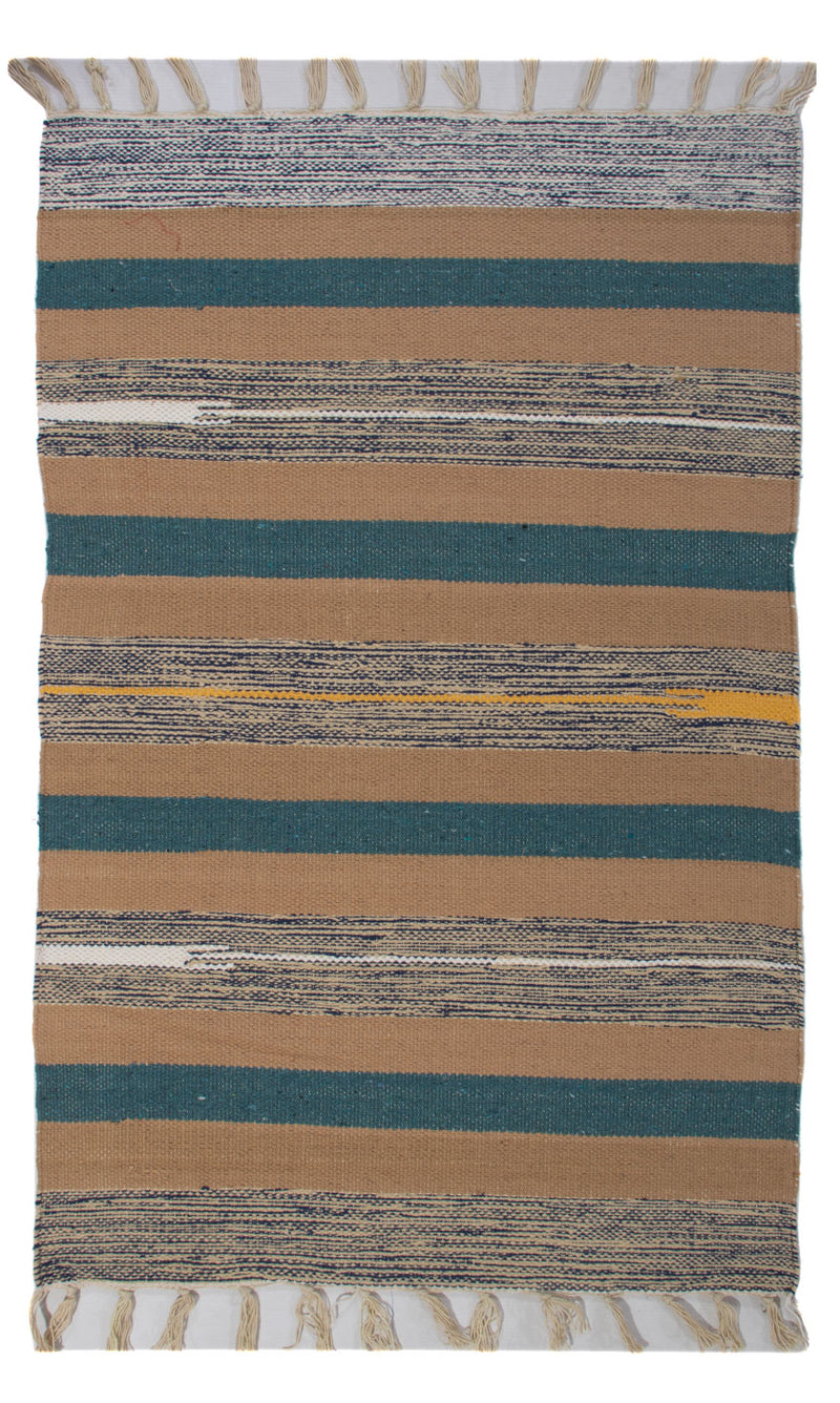 キリム モダン 絨毯 90x60cm