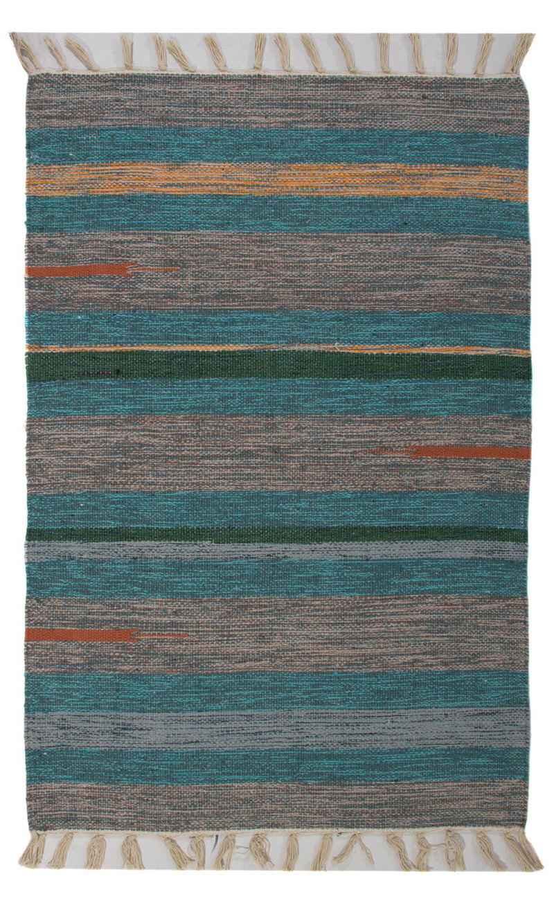 キリム モダン 絨毯 90x60cm