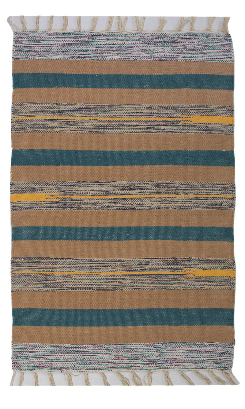 キリム モダン 絨毯 90x60cm