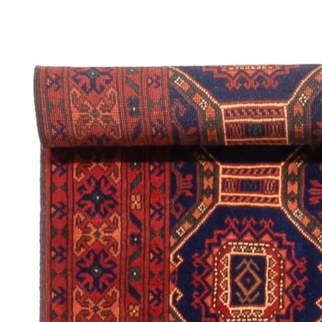 アフガン絨毯 409x86cm - オリエンタル絨毯