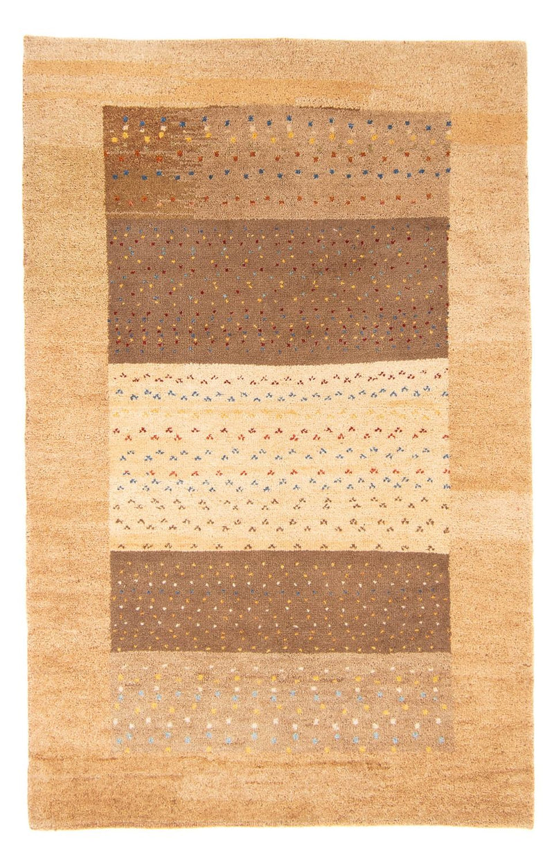 インド ギャベ 絨毯 184x120cm - ウールラグ