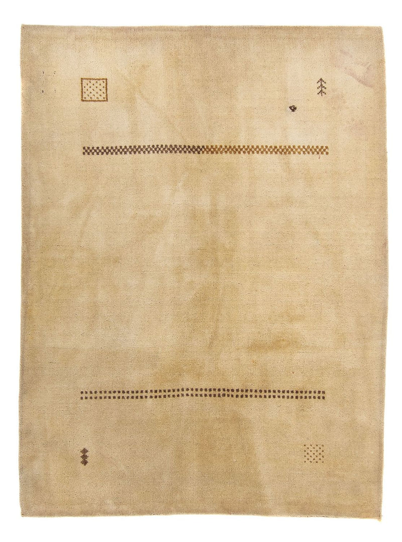 インド ギャベ 絨毯 192x143cm - ウールラグ