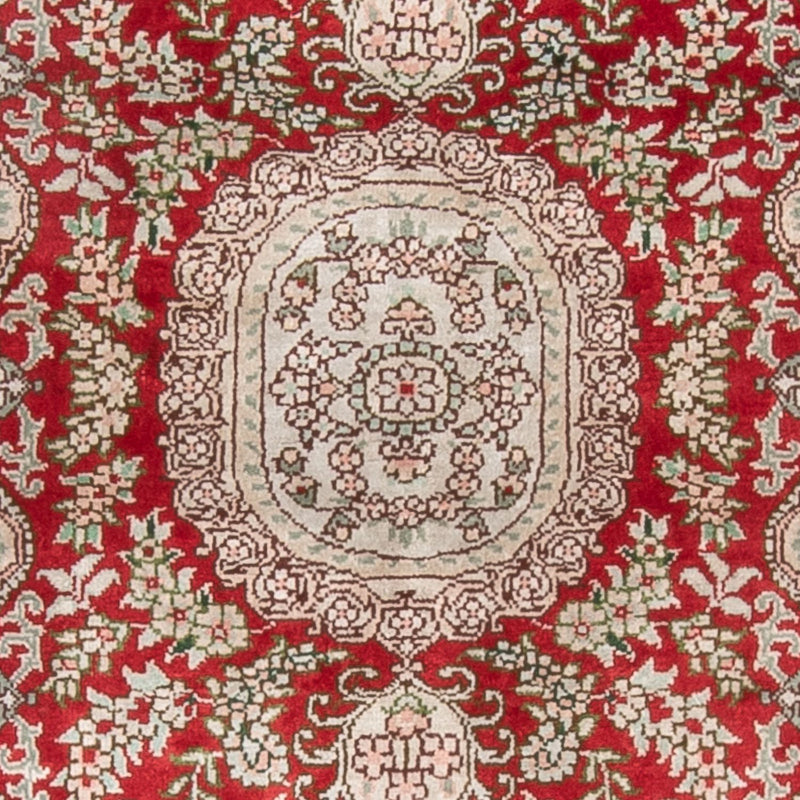 中国シルク 絨毯 93x62cm - オリエンタル絨毯