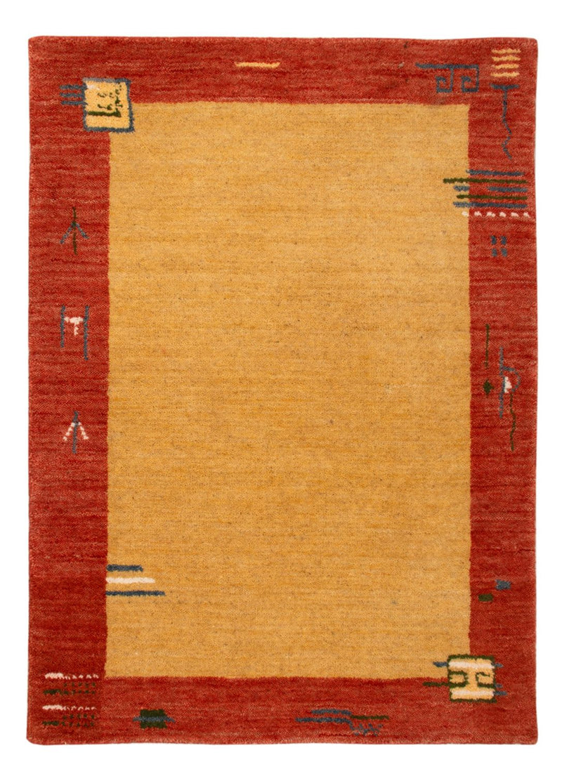 ギャベ・ルーム 絨毯 90x60cm - ウールラグ