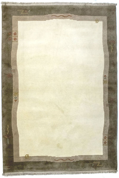 ネパール絨毯 142x200cm - ウールラグ