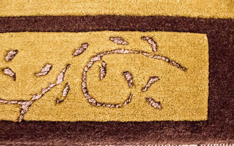 ネパール絨毯 193x143cm - ウールラグ