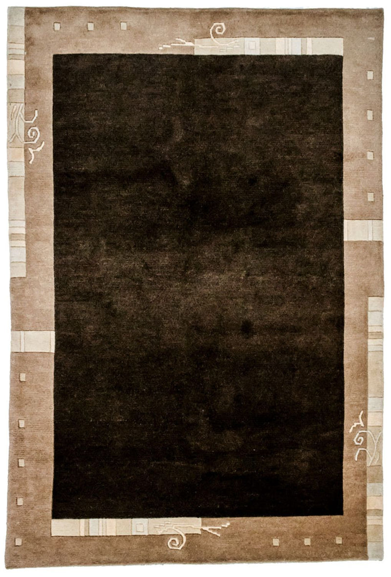 ネパール絨毯 201x141cm - ウールラグ