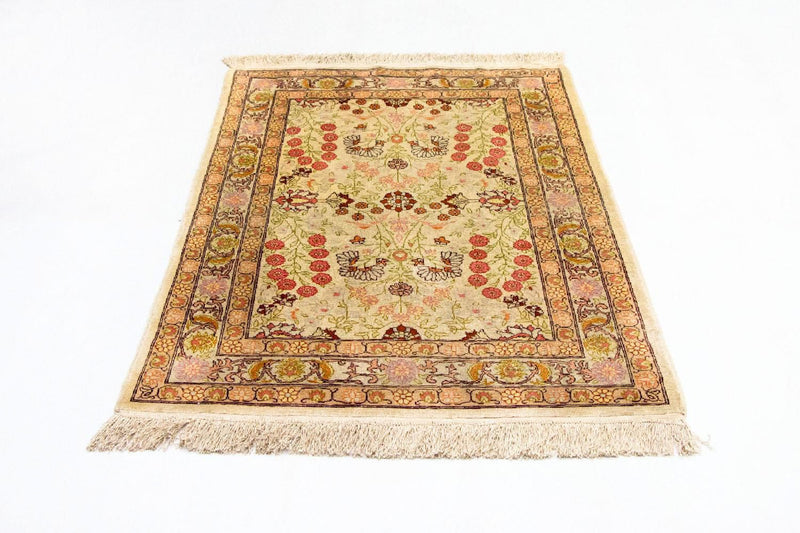ヘレケシルク 絨毯 100x64cm - オリエンタル絨毯