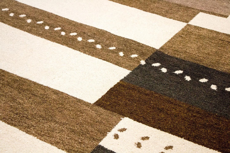 インド ギャベ 絨毯 240x172cm - ウールラグ
