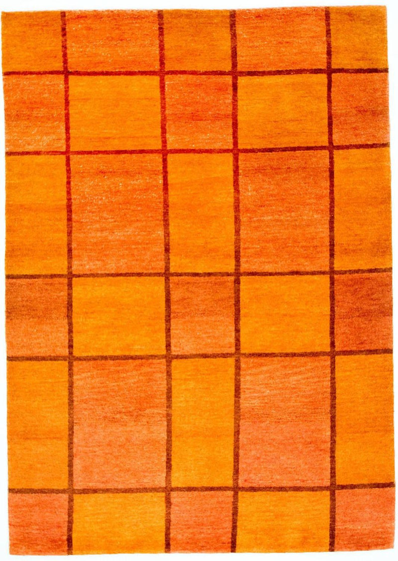 インド ギャベ 絨毯 239x168cm - ウールラグ