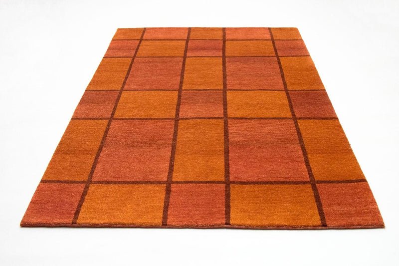 インド ギャベ 絨毯 239x168cm - ウールラグ