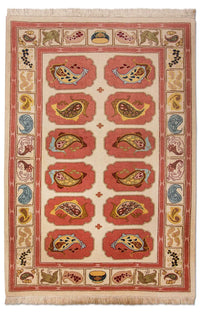 タブリーズ - 50 Raj 絨毯 109x99cm - ペルシャ絨毯 – product image