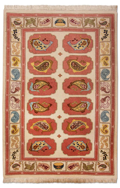 タブリーズ - 50 Raj 絨毯 99x109cm - ペルシャ絨毯