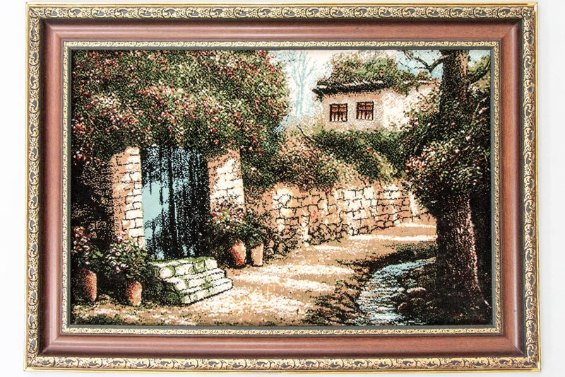 絵画絨毯 85x60cm - オリエンタル絨毯