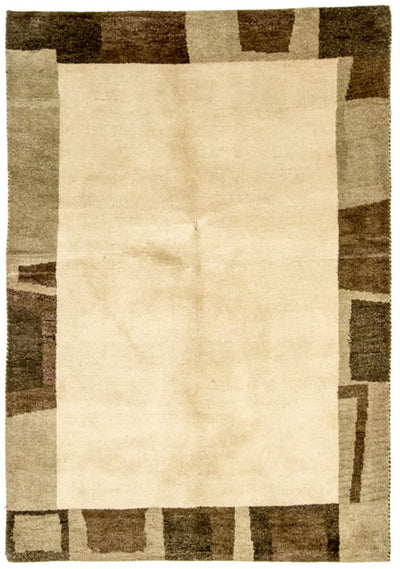 インド ギャベ 絨毯 143x203cm - ウールラグ