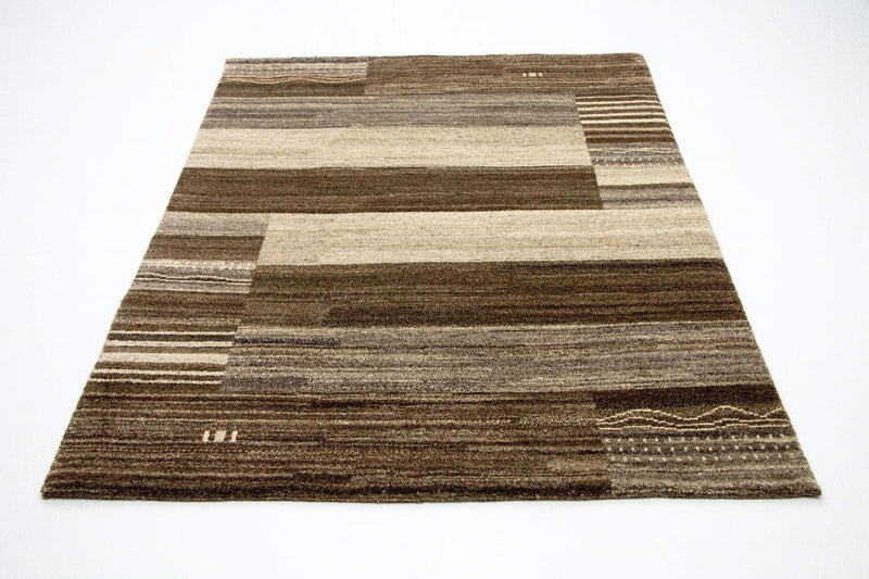 インド ギャベ 絨毯 200x140cm - ウールラグ