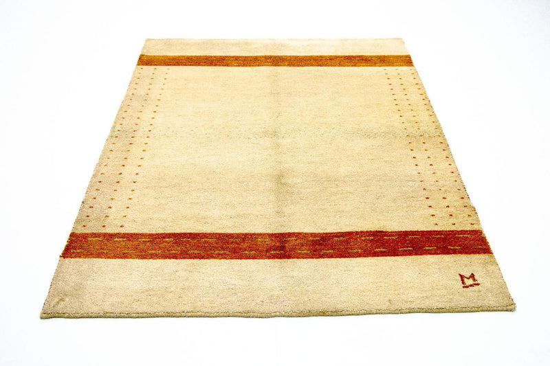 インド ギャベ 絨毯 195x139cm - ウールラグ