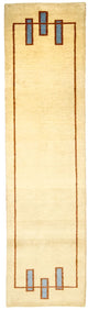 インド ギャベ 絨毯 294x80cm - ウールラグ