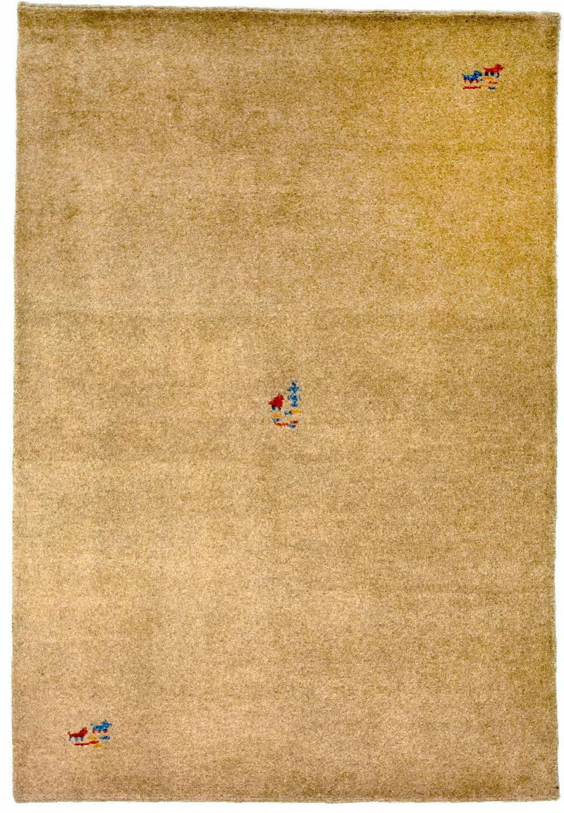 インド ギャベ 絨毯 200x140cm - ウールラグ