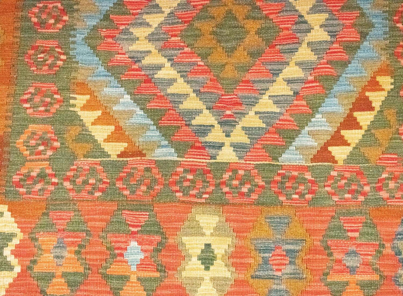 キリム アフガン 絨毯 196x154cm