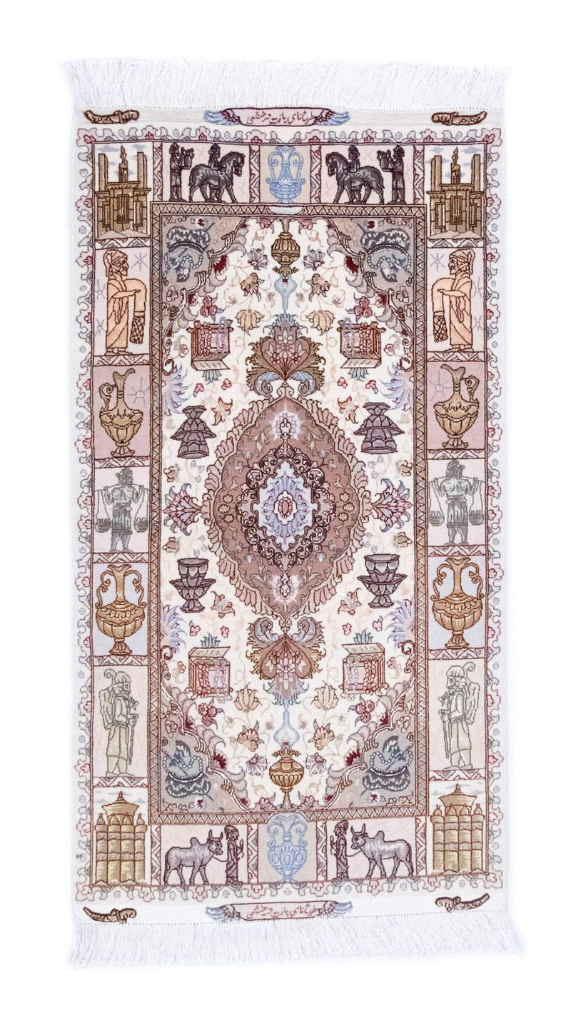 タブリーズ - 50 Raj 絨毯 134x75cm - ペルシャ絨毯