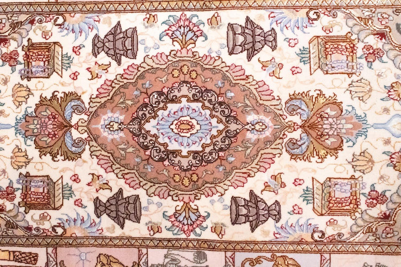 タブリーズ - 50 Raj 絨毯 134x75cm - ペルシャ絨毯
