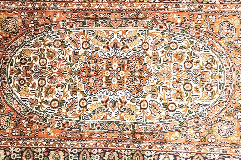 カシミールシルク 絨毯 125x83cm - オリエンタル絨毯