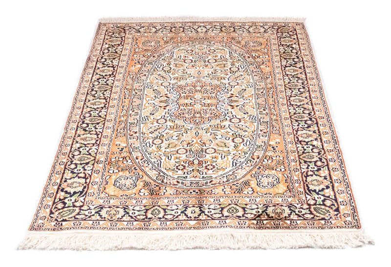 カシミールシルク 絨毯 125x83cm - オリエンタル絨毯