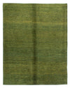 ペルシャギャベ 絨毯 154x195cm - ペルシャウールラグ - グリーン - 長方形 / グリーン / 154 x 195 cm 長方形