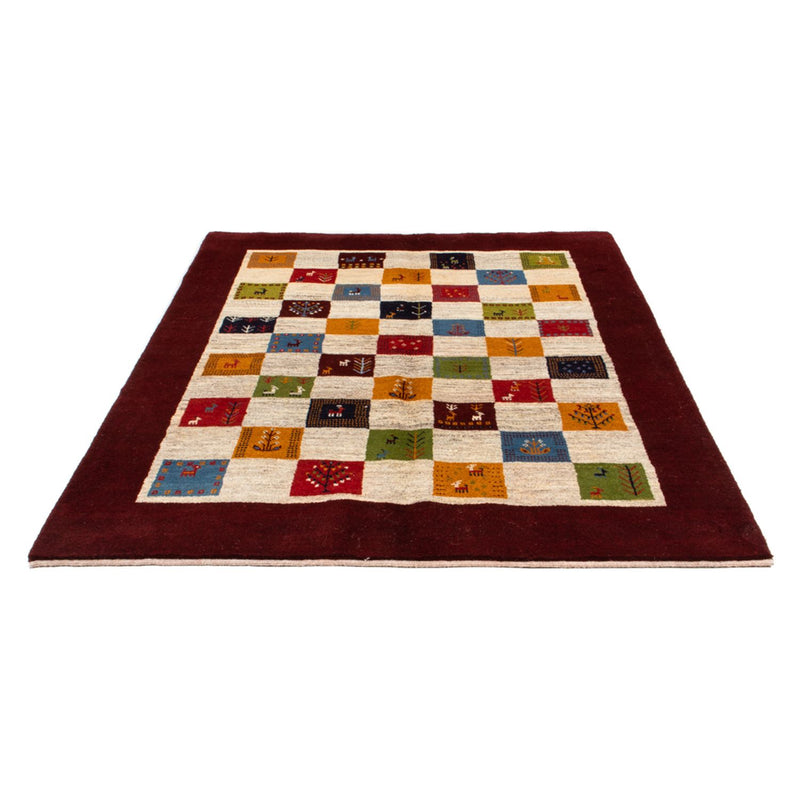 ペルシャギャベ 絨毯 197x155cm - ペルシャウールラグ