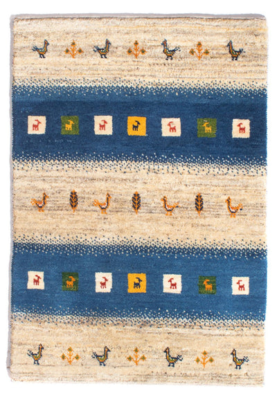 ペルシャギャベ 絨毯 85x123cm - ペルシャウールラグ