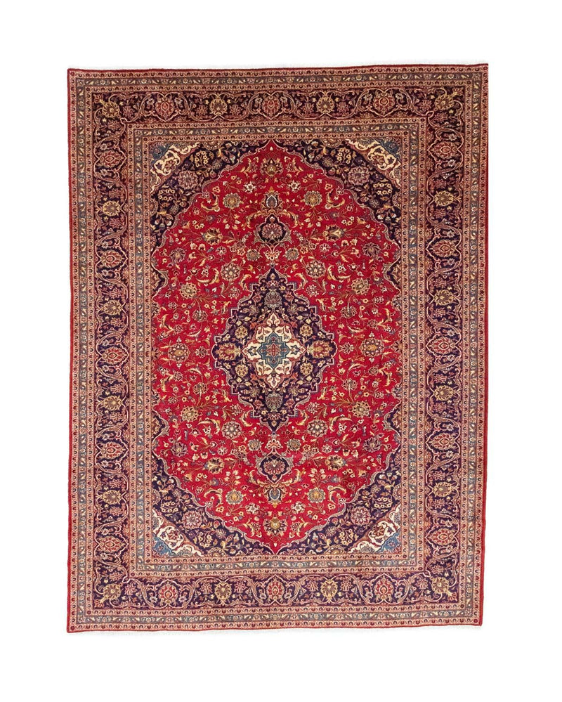カシャーン 絨毯 353x255cm - ペルシャ絨毯