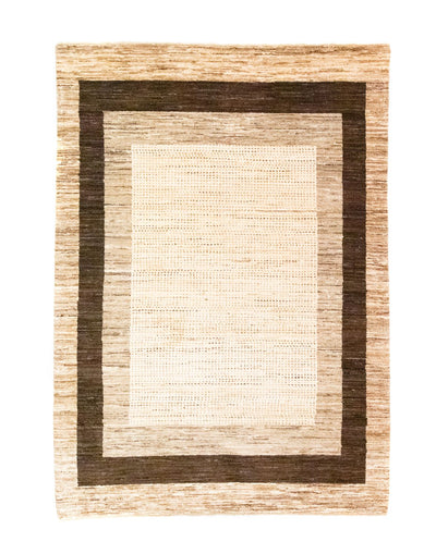 インド ギャベ 絨毯 140x201cm - ウールラグ