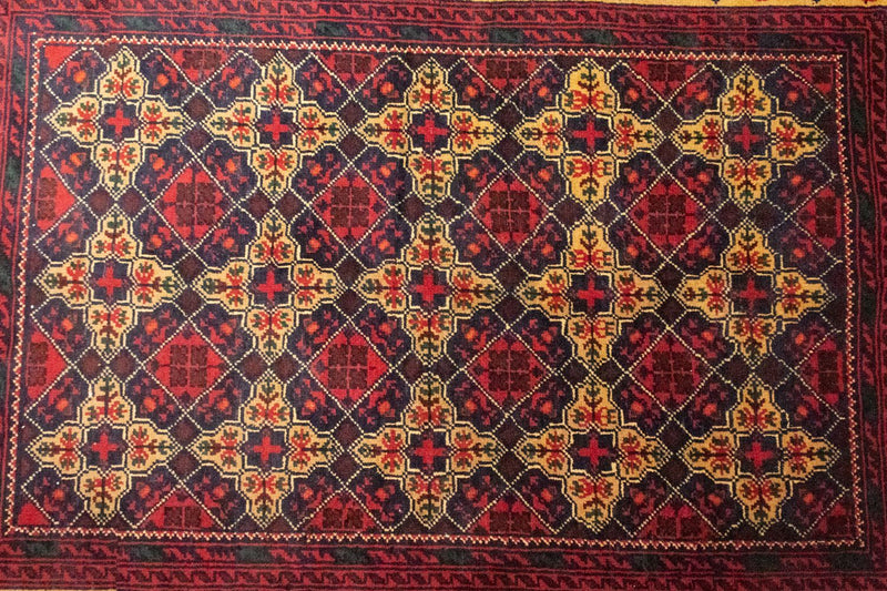 アフガン絨毯 143x105cm - オリエンタル絨毯