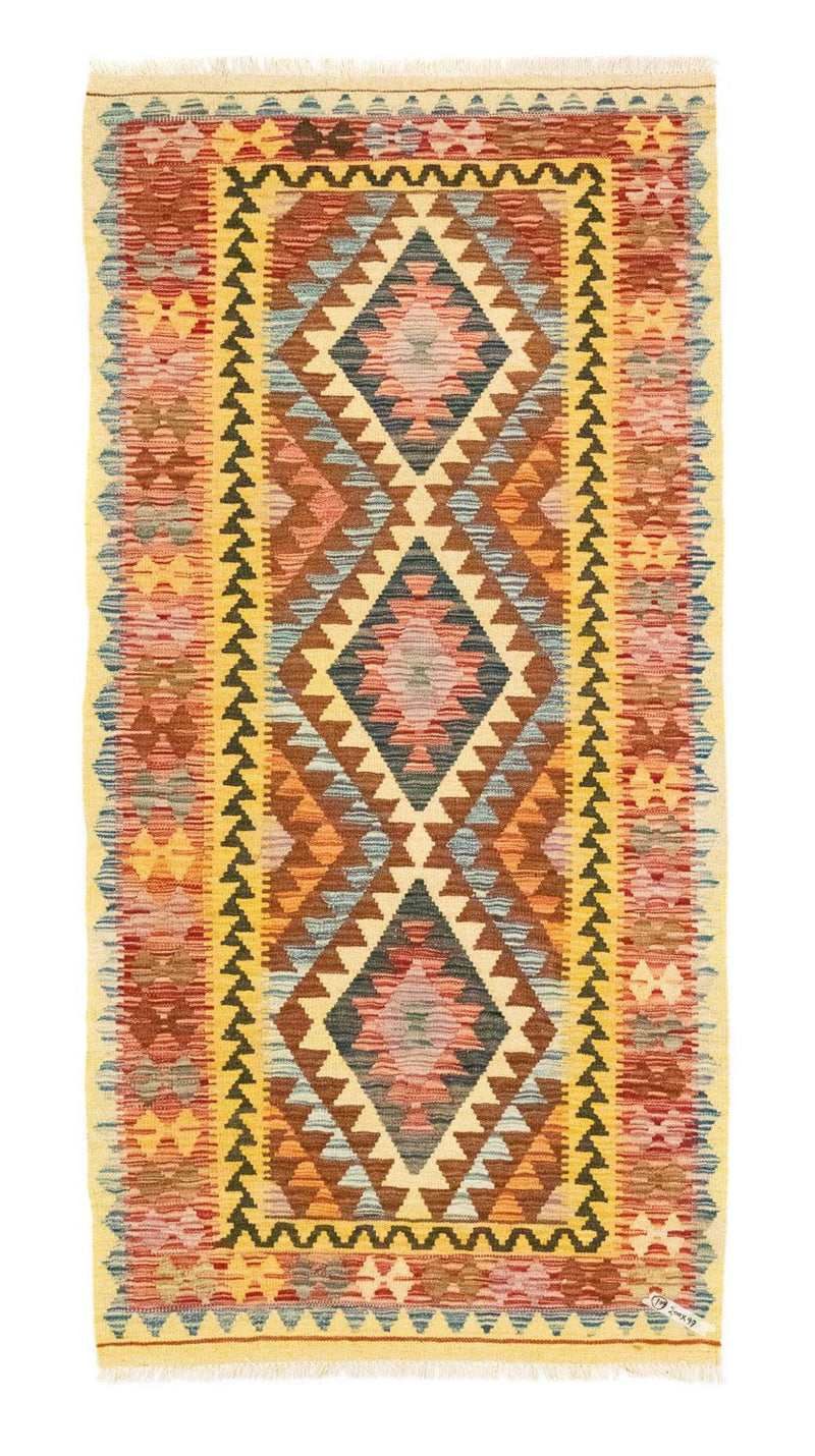 キリム アフガン 絨毯 200x99cm