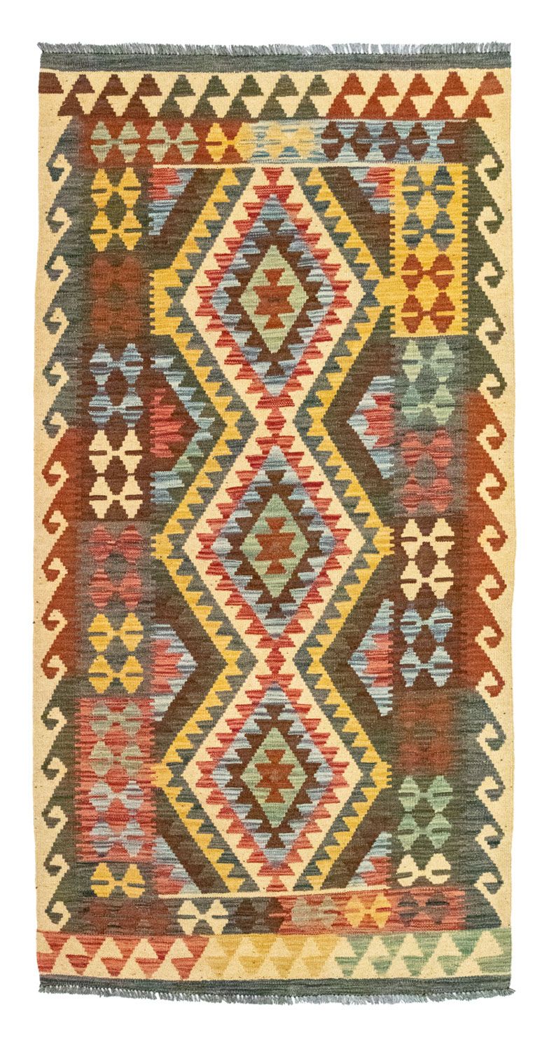 キリム アフガン 絨毯 204x103cm