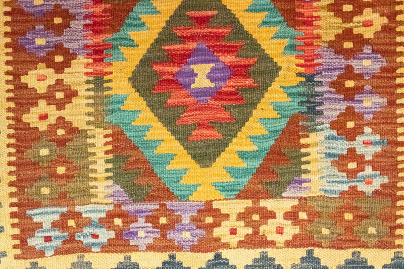 キリム アフガン 絨毯 123x80cm