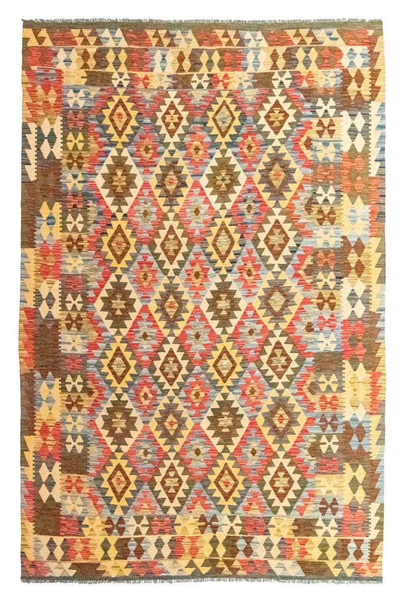 キリム アフガン 絨毯 296x200cm