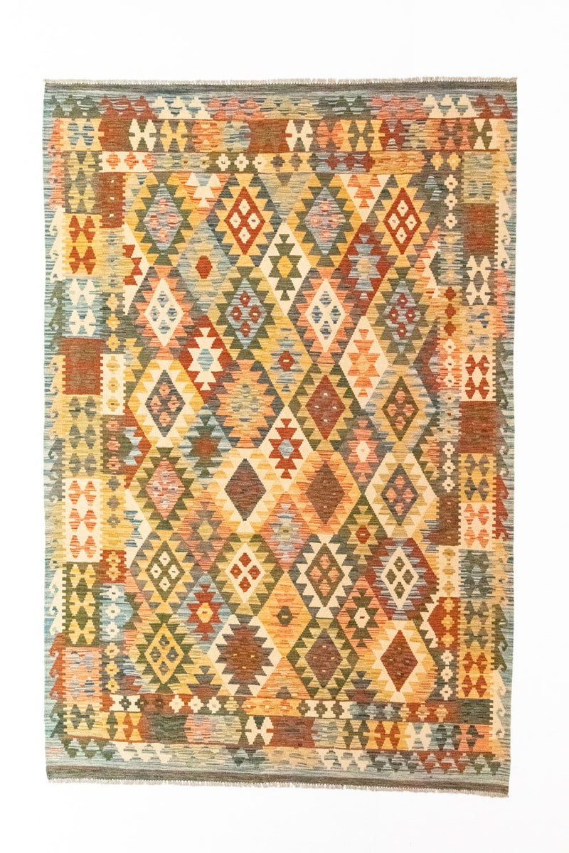 キリム アフガン 絨毯 296x197cm