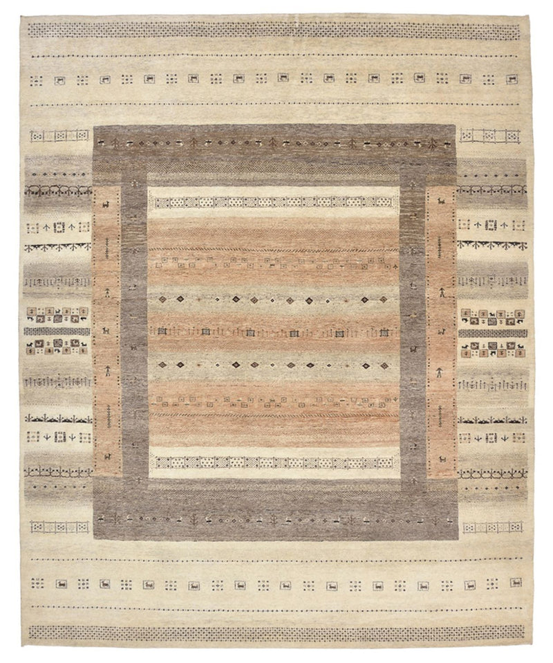 インド ロリバフト 絨毯 302x248cm - ウールラグ