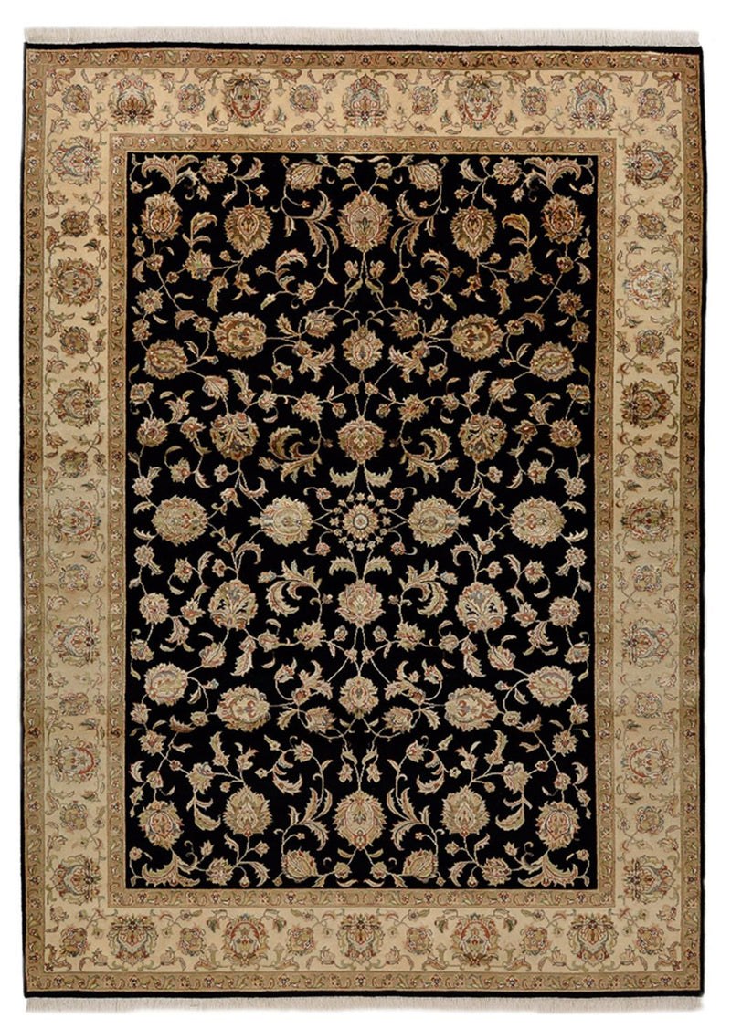 インド タブリーズ 絨毯 214x155cm - オリエンタル絨毯