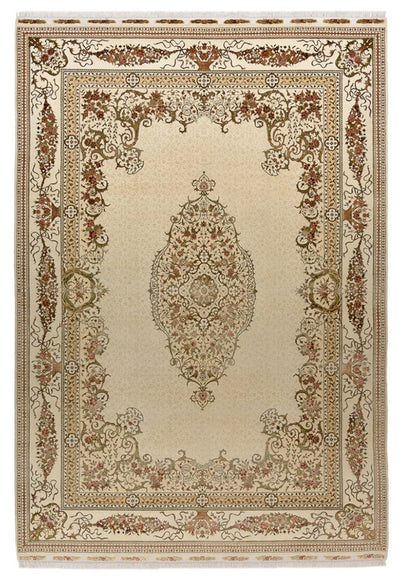 インド タブリーズ 絨毯 209x304cm - オリエンタル絨毯