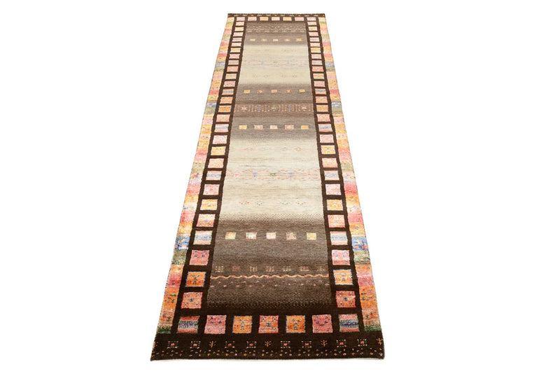 インド ロリバフト 絨毯 306x80cm - ウールラグ