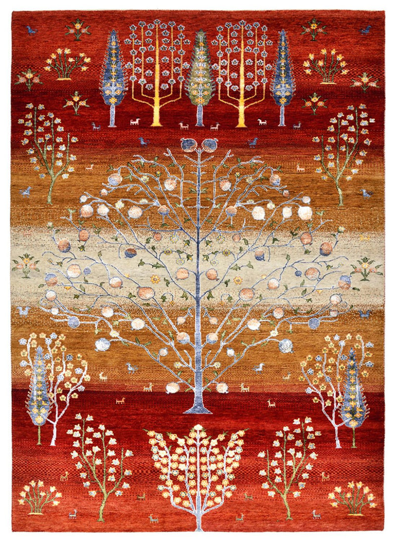 インド ロリバフト 絨毯 242x177cm - ウールラグ