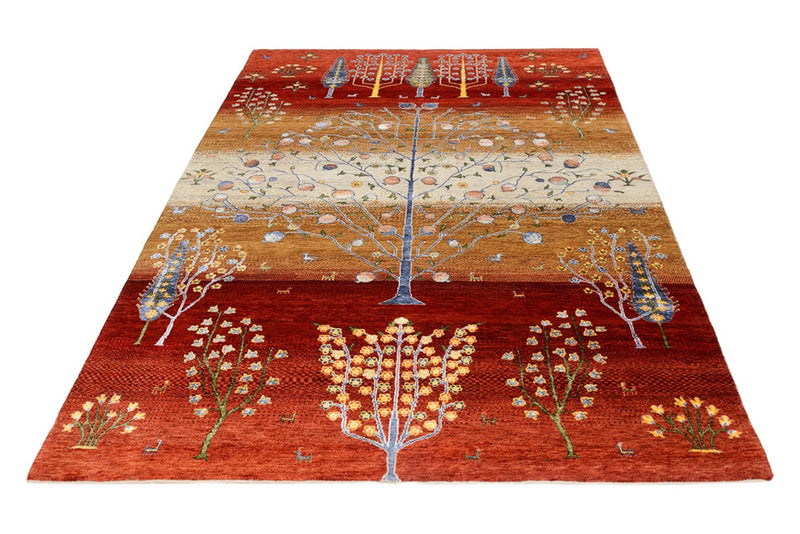 インド ロリバフト 絨毯 242x177cm - ウールラグ