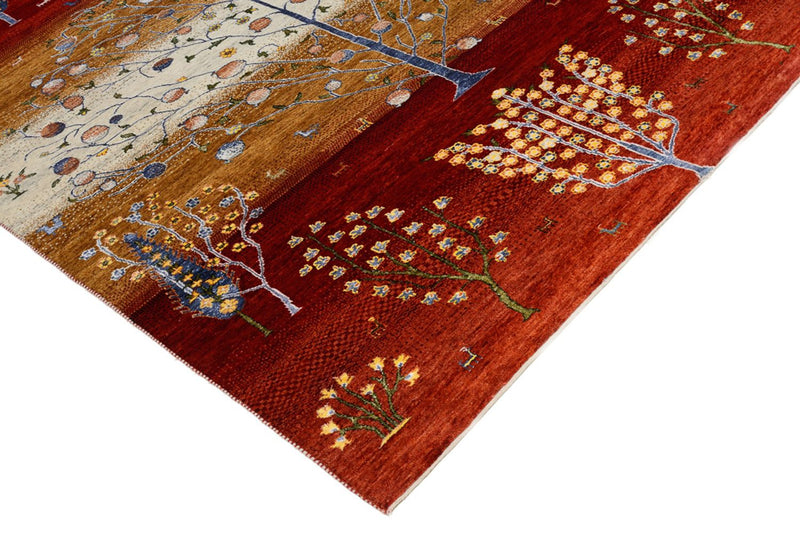 インド ロリバフト 絨毯 242x177cm - ウールラグ