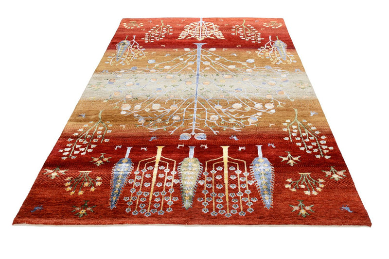 インド ロリバフト 絨毯 242x177cm - ウールラグ